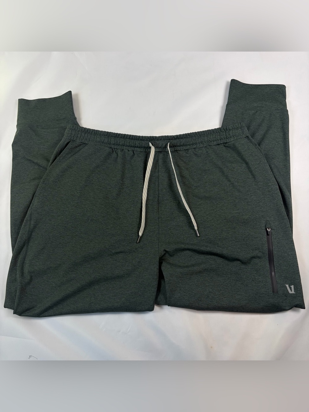Vuori Dark Green Tech Jogger with Zip Pocket